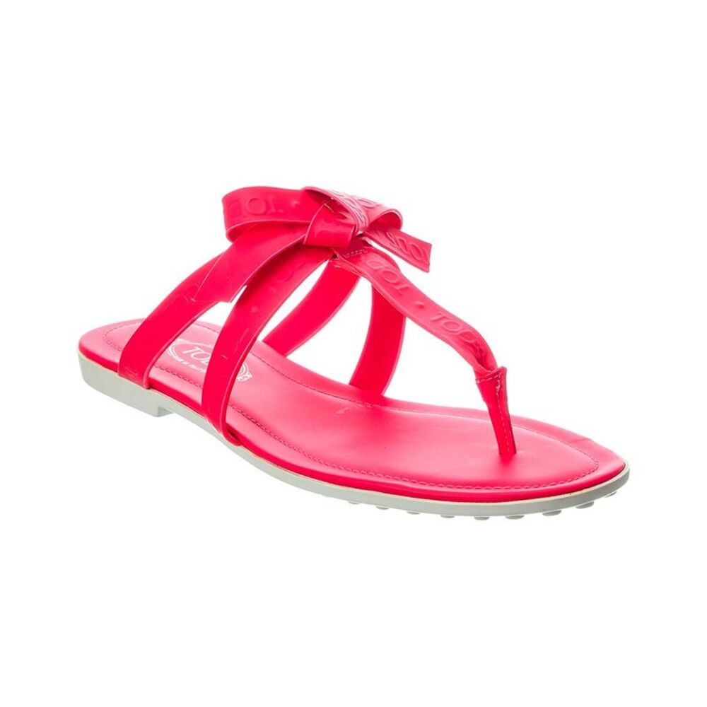Tod’S Gomma Leather Sandal, Pink